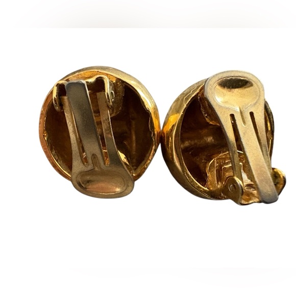 Celine Gold Arc De Triomphe clip on Earrings - Picture 4 of 7